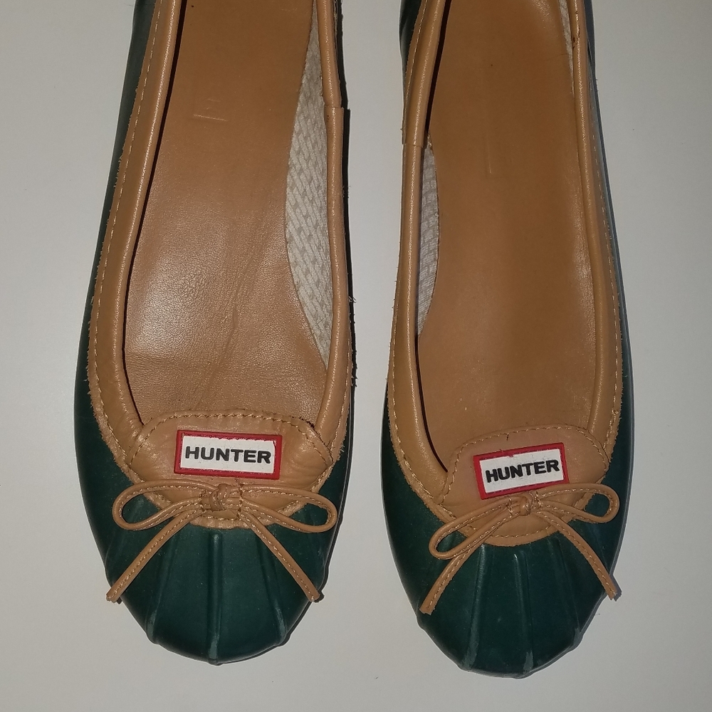 Like NEW Hunter Welly Ballet Flat Rubber Women's 9